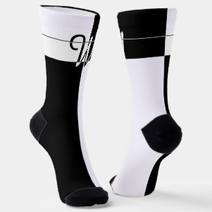 Monogrammed W Socks