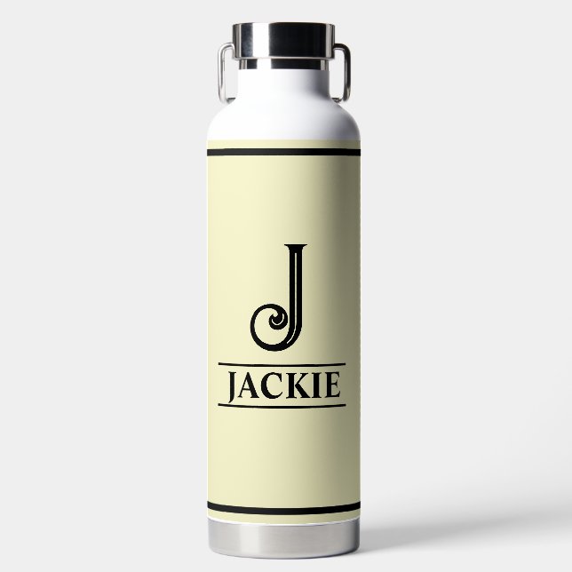 Monogrammed  water bottle (Front)