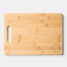 Monogrammed Wedding Etched Wooden Cutting Board