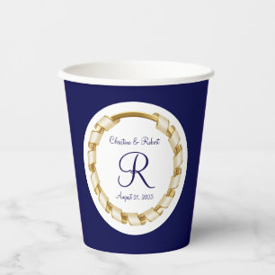 Monogrammed Wedding paper cups