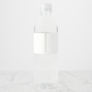 Monogrammed white water bottles for Diner en Blanc Bottle Label