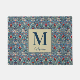 Monogrammed William Morris Doormat