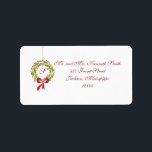 Monogrammed Wreath - Return Address Label<br><div class="desc">www.blushprintables.blogspot.com www.blushprintables.etsy.com</div>