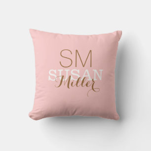 monogrammed . your own name cushion