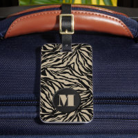 Monogrammed Zebra Print