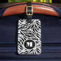 Monogrammed Zebra Stripes