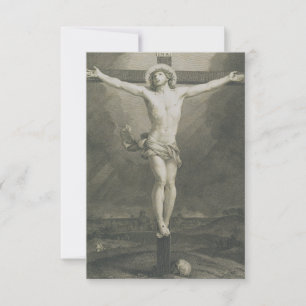 Monomatic Crucifixion Holy Card Pater Noster