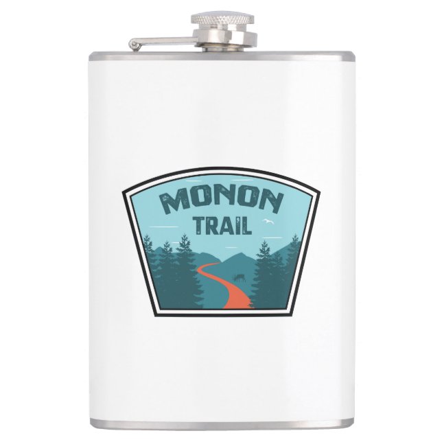 Monon Trail Hip Flask (Front)