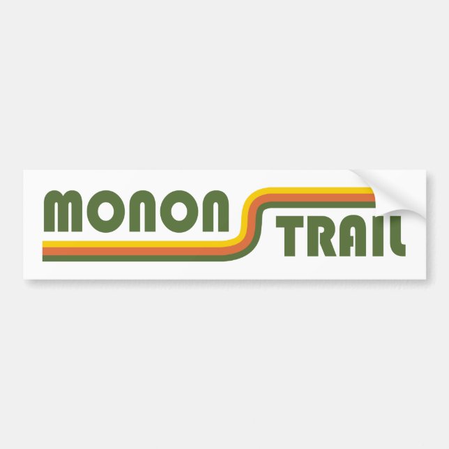 Monon Trail Indiana Bumper Sticker (Front)