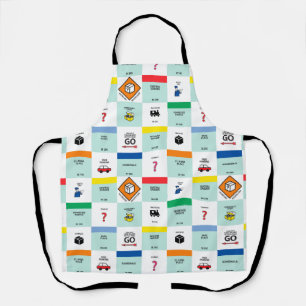monopoly cardboard game night apron