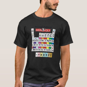 Monopoly Periodic Table Of Monopoly Vintage Colour T-Shirt