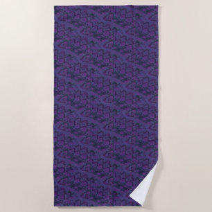 Monopoly Purple   Beach Towel