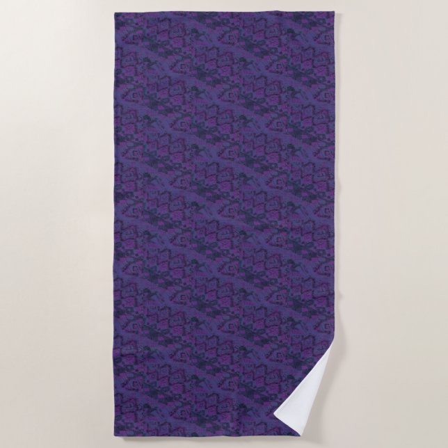 Monopoly Purple   Beach Towel (Front)
