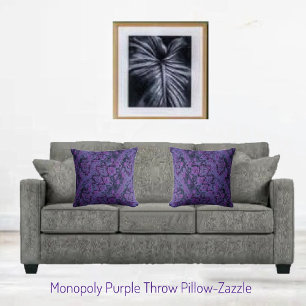 Monopoly Purple Cushion