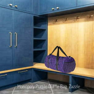 Monopoly Purple  Duffle Bag
