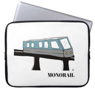 Monorail train laptop case computer