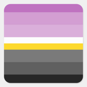 Monosexual Pride Flag Square Sticker