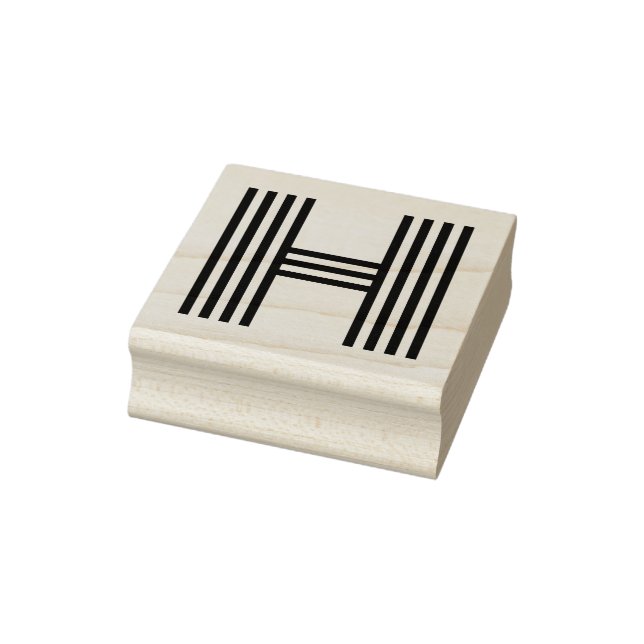 Monoton Letter H Rubber Stamp (Stamp)