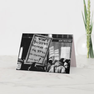 Monotonous Beat B/W Poem Card