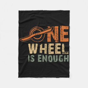 Monowheel One Wheel Skateboarding Electric Skatebo Fleece Blanket