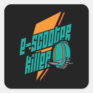 Monowheel Scooter Killer EUC EWheel Square Sticker