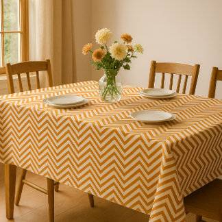 MonoZag Golden Brown Tablecloth