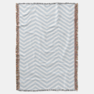 MonoZag Snuggle Mist Blue Throw Blanket