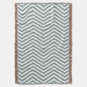 MonoZag Snuggle Ocean Grey Throw Blanket