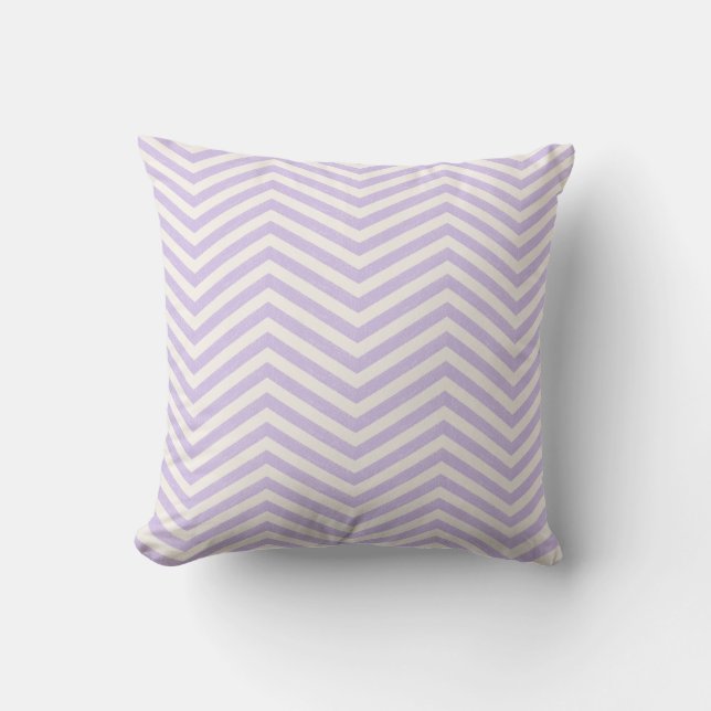 MonoZag Soft Lavender Cushion (Front)