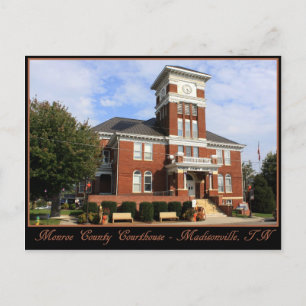 Monroe County Courthouse - Madisonville, TN Postcard