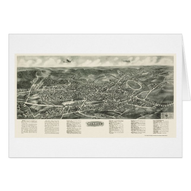 Monroe, NY Panoramic Map - 1923 (Front Horizontal)