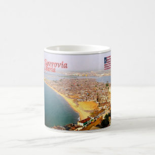 Monrovia - Liberia - Aerial View - Coffee Mug