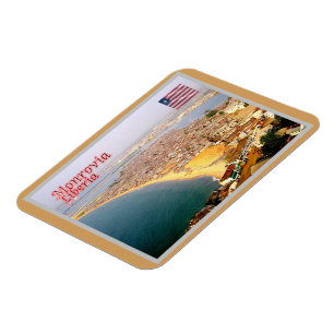 Monrovia - Liberia - Aerial View - Magnet