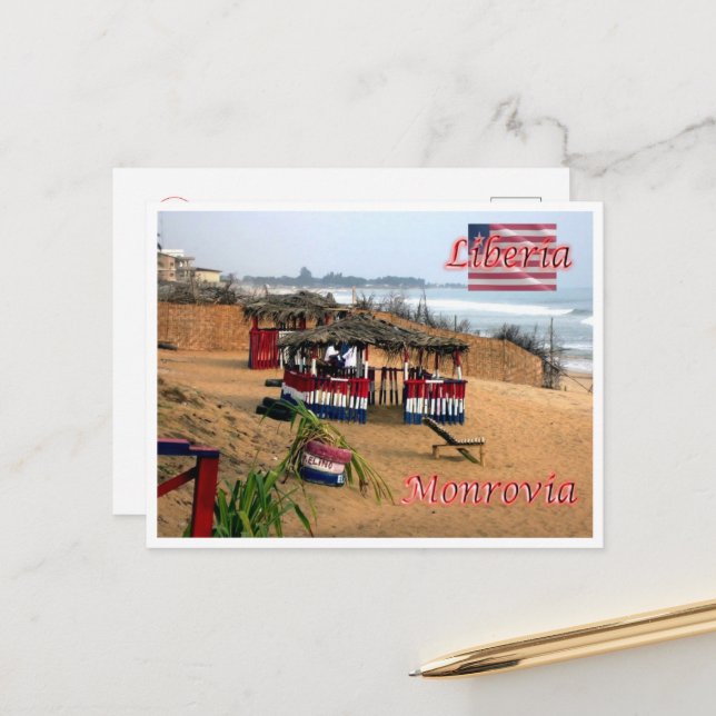 Monrovia - Liberia - Panorama - Postcard (Front/Back In Situ)