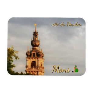 Mons, city of Doudou Ducasse in Belgium Magnet