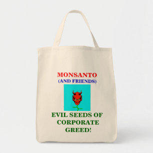 MONSANTO EVIL SEEDS ORGANIC TOTE BAG