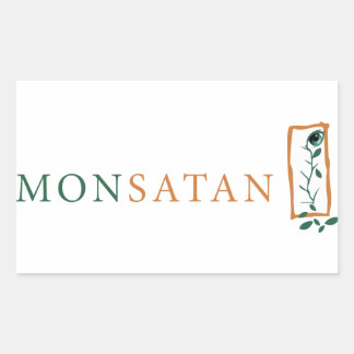Monsanto = Monsatan Rectangular Sticker