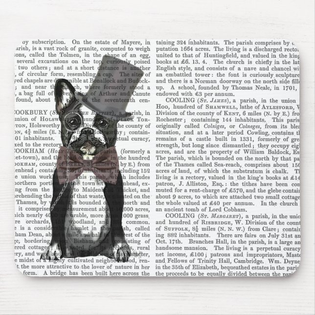 Monsieur Bulldog 2 Mouse Pad (Front)