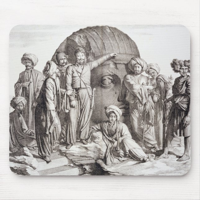 Monsieur Drovetti and his followers using a plumb Mouse Pad (Front)