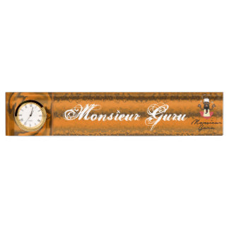 Monsieur Guru Nameplate