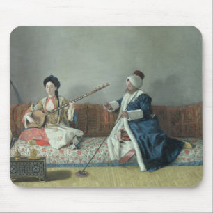 Monsieur Levett and Mademoiselle Helene Mouse Pad