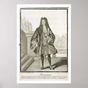 'Monsieur' otherwise Philip Duc d'Orleans of Franc Poster
