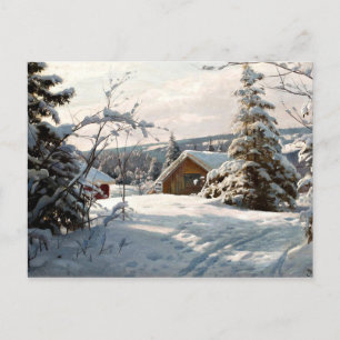 Monsted - Winter Landscape in Solbelyst Postcard