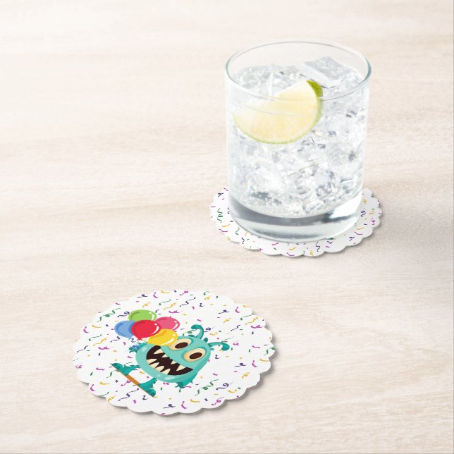 Monster/alien/cartoon Paper Coaster (Insitu)