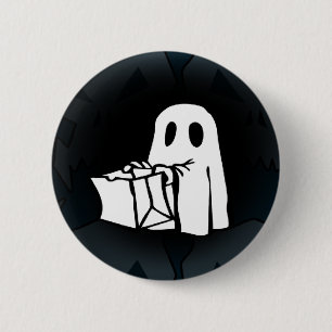 Monster and ghosts 6 cm round badge