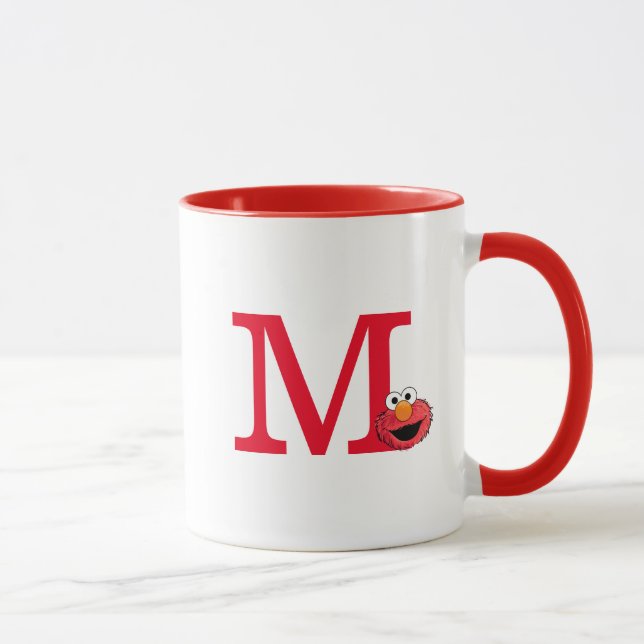 Monster At the End of this Story | Elmo Monogram M Mug (Right)