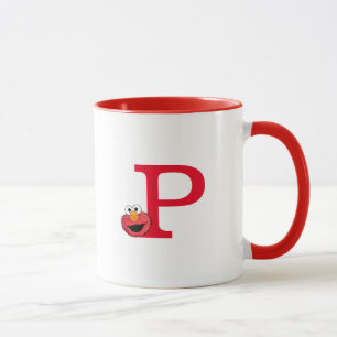 Monster At the End of this Story   Elmo Monogram P Mug