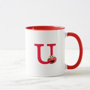 Monster At the End of this Story   Elmo Monogram V Mug