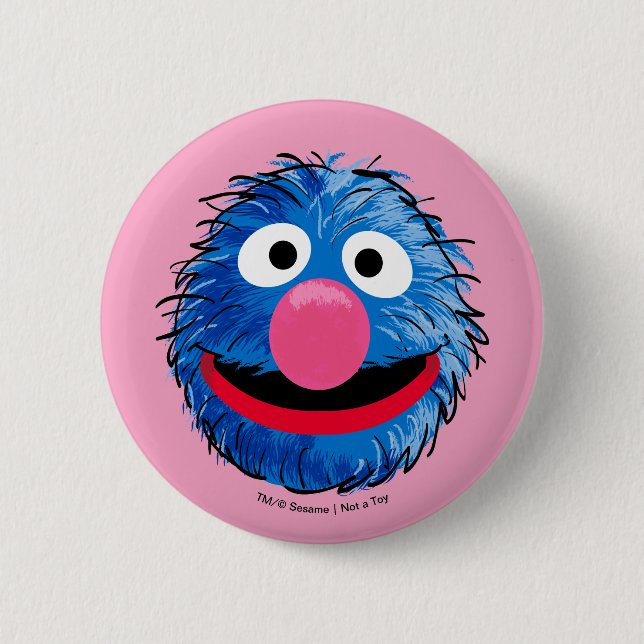 Monster at the End of this Story | Grover 6 Cm Round Badge (Front)
