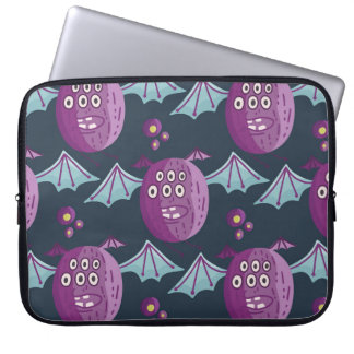 Monster Bats: Cute Cartoon Vintage Laptop Sleeve